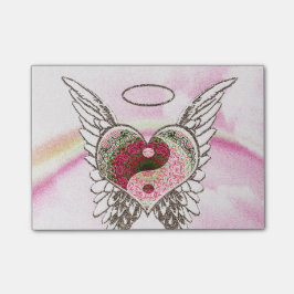 Yin Yang Heart Angel Wings Waterverf Post-it® Notes