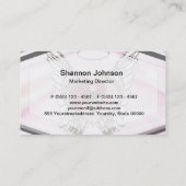 Yin Yang Heart Angel Wings Waterverf Visitekaartje (Achterkant)