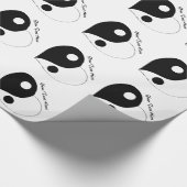 Yin Yang Heart (B/W) Cadeaupapier (Hoek)