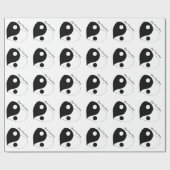 Yin Yang Heart (B/W) Cadeaupapier (Vlak)