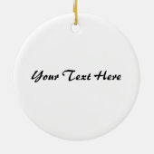 Yin Yang Heart (B/W) Keramisch Ornament (Achterkant)