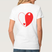 Yin Yang Heart Love Design – Balance & Harmony T-shirt (Achterkant)