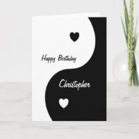 Yin Yang Hearts Birthday