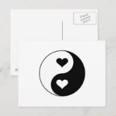 Yin Yang Hearts Briefkaart (Voorkant / Achterkant)