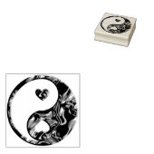 Yin & Yang Hearts Gold en jouw ideeën Rubberstempel (Gestempeld)
