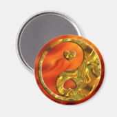 Yin & Yang / Hearts gold Magneet (Voorkant / Achterkant)