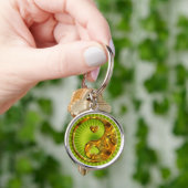 Yin & Yang / Hearts gold Sleutelhanger (Hand)