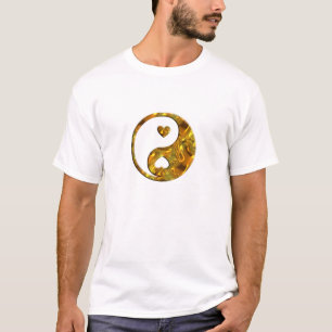 Yin & Yang / Hearts gold T-shirt