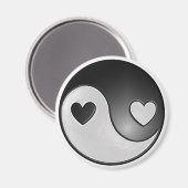 yin yang hearts magneet (Voorkant / Achterkant)