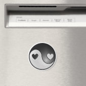 yin yang hearts magneet (Insitu (Vaatwasser))
