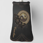 Yin yang het symbool dat staat voor evenwicht golfheadcover (Draai 90)