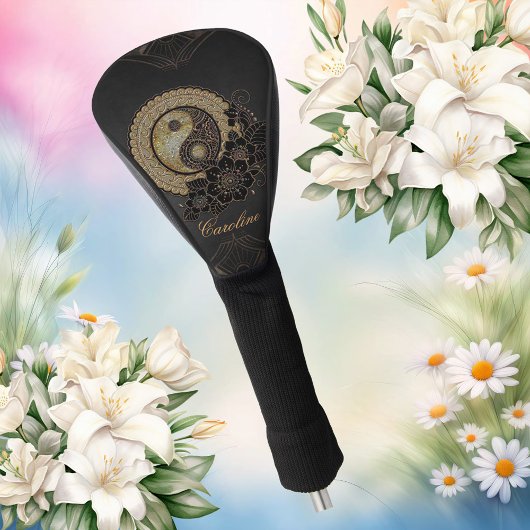 Yin yang het symbool dat staat voor evenwicht golfheadcover