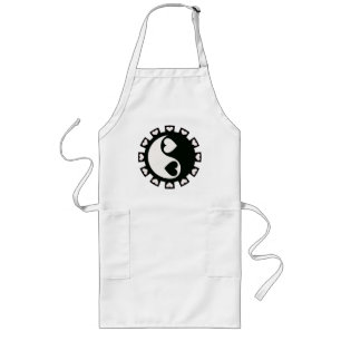 YIN YANG HOARTS BLACK & WHITE LANG SCHORT
