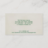 Yin Yang -Holistic Wellness Coach Visitekaartje (Achterkant)