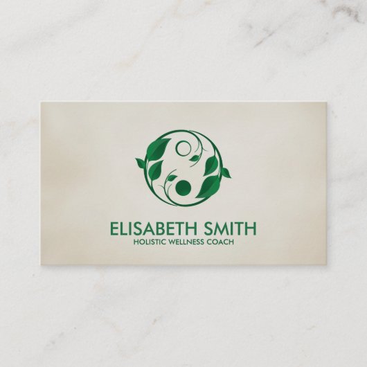Yin Yang -Holistic Wellness Coach Visitekaartje (Voorkant)