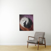 Yin Yang Horses Tapestry Wandkleed (In situ)