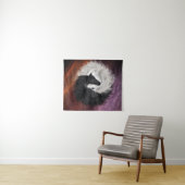 Yin Yang Horses Tapestry Wandkleed (In Situ (horizontaal))