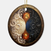 Yin-Yang Hourglass Keramisch Ornament (Links)