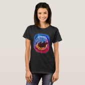 Yin Yang Ice en Fire Dragon in Space T-shirt (Voorkant volledig)