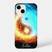 Yin Yang Ice en Fire sacred iPhone Hoesje (Achterkant)