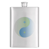 Yin Yang in blauwe en groene oceaankleuren Flacon (Voorkant)