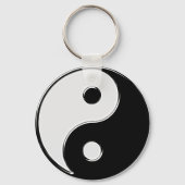 Yin Yang in zwart-wit Sleutelhanger (Voorkant)
