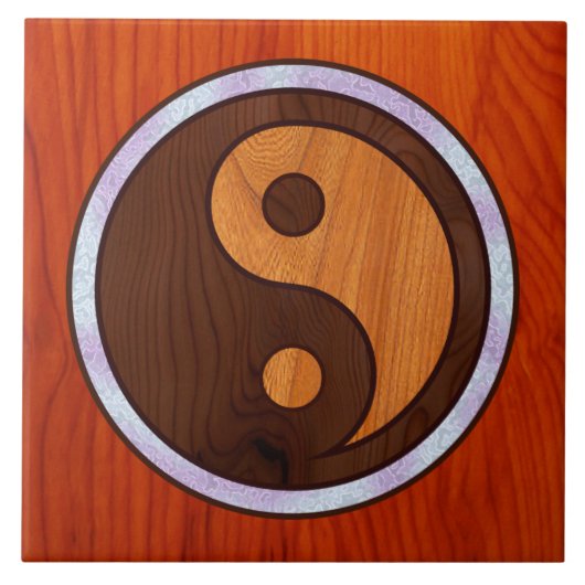 Yin-Yang Inlay Tegeltje (Voorkant)