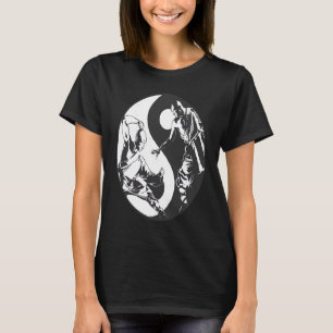 Yin Yang Inspirerend boeddhist Spar Taekwondo T-shirt