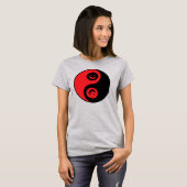 Yin Yang Jack-o-lantaarn Pumpkins T-shirt (Voorkant volledig)