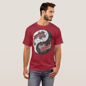Yin Yang Japans Koi Fish T-shirt (Voorkant volledig)