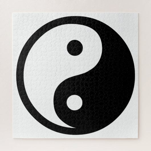 Yin Yang Jigzaag Puzzle Legpuzzel (Verticaal)