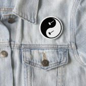 Yin Yang Judging Ronde Button 5,7 Cm (In situ)