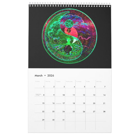 Yin Yang Kalender (Mar 2026)
