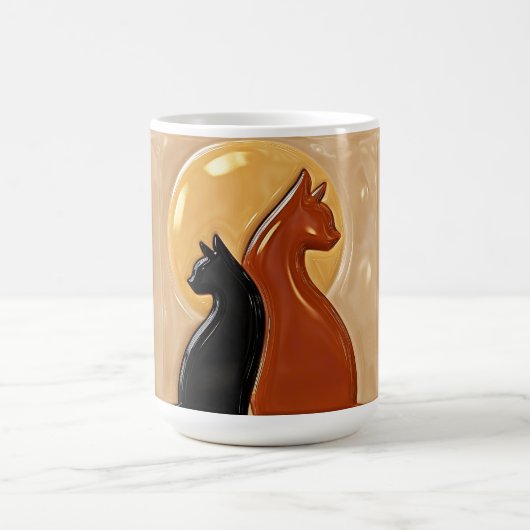 Yin Yang Katten Keramiek Koffiemok (Center)