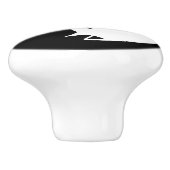 Yin Yang Katten Keramische Knop (Zijkant)