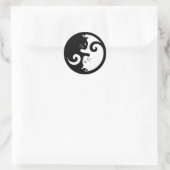 Yin Yang Katten Ronde Sticker (Tas)