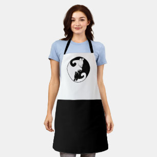 Yin Yang katten Schort