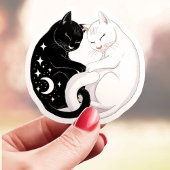 Yin Yang Katten Sticker