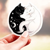 Yin Yang Katten Sticker