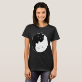 Yin Yang Katten T-shirt (Voorkant volledig)