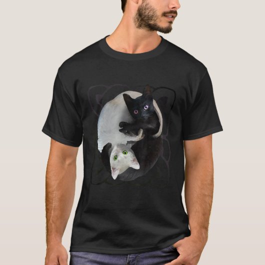 Yin Yang Katten T-shirt (Voorkant)