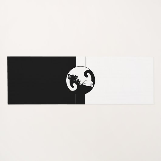 Yin Yang katten Yogamat (Achterkant (horizontaal))