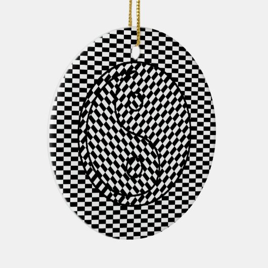 Yin Yang Keramisch Ornament (Rechts)