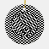 Yin Yang Keramisch Ornament (Voorkant)