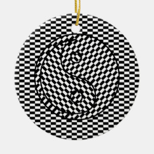 Yin Yang Keramisch Ornament