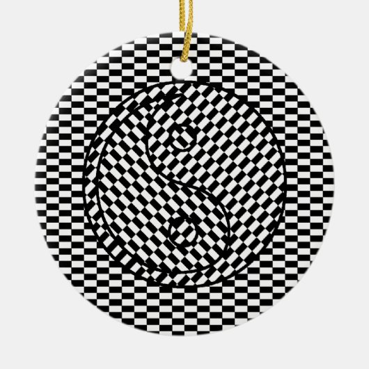 Yin Yang Keramisch Ornament (Voorkant)