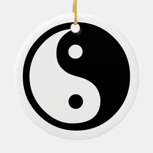 Yin Yang Keramisch Ornament (Achterkant)