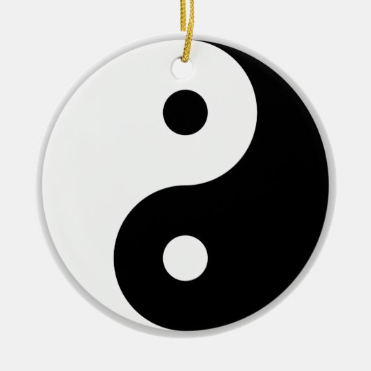 Yin & Yang Keramisch Ornament (Voorkant)