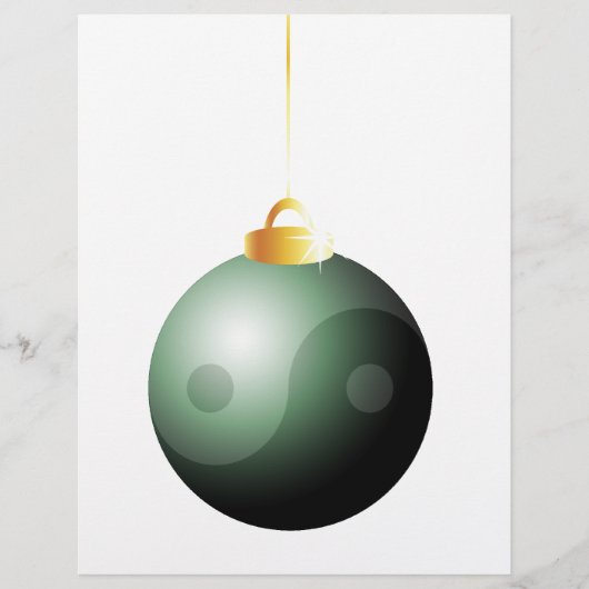 Yin Yang Kerstbal Flyer (Voorkant)