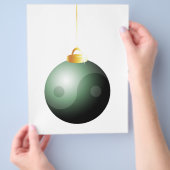 Yin Yang Kerstbal Flyer (Hand)